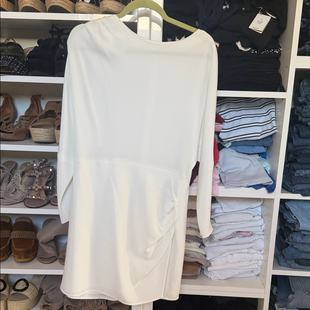 A.L.C. Cream Long Sleeve Dress